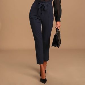 Blue Paper Bag Waist Pants // S